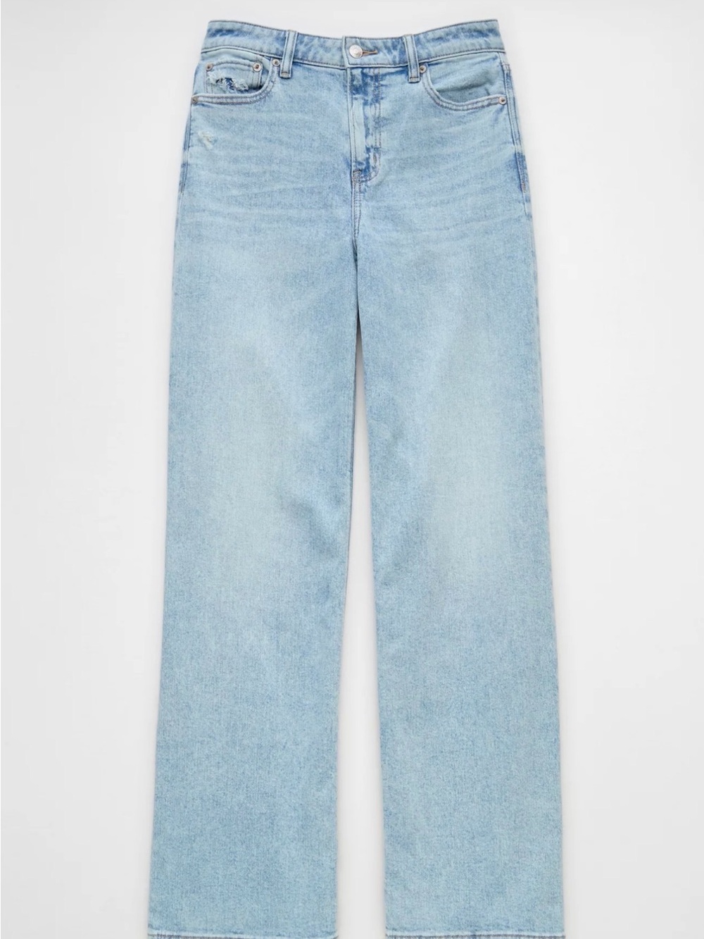 AE Super High-Waisted Baggy Wide-Leg Jean 00 short NWOT
